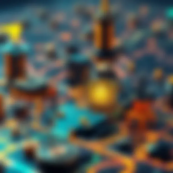 Illustration of decentralized finance ecosystem