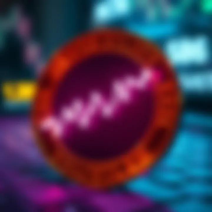 Graph representing the volatility of cryptocurrency markets