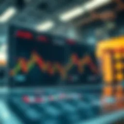 Chart depicting trading app performance