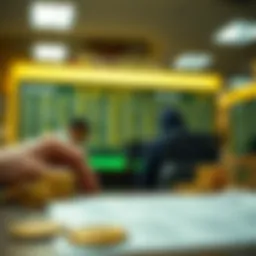 Visual representation of Binance deposit process