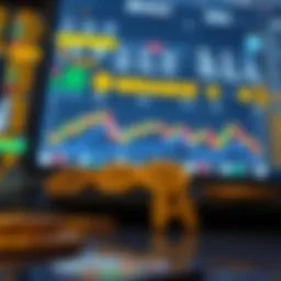 A digital representation of cryptocurrency trading on Binance