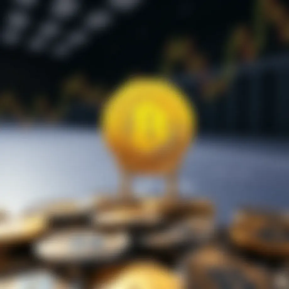 Conceptual representation of Bitcoin interest