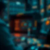 Conceptual visualization of black box AI technology