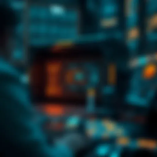 Conceptual visualization of black box AI technology