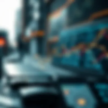 Visual representation of challenges and opportunities in modern IT with blockchain.