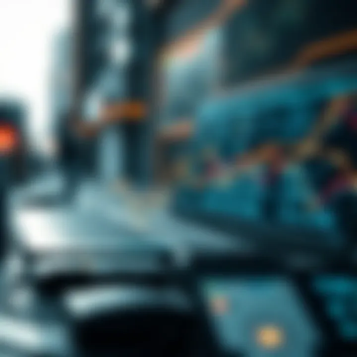 Visual representation of challenges and opportunities in modern IT with blockchain.