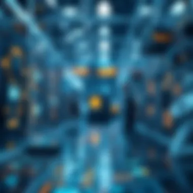 Blockchain technology interface with digital assets