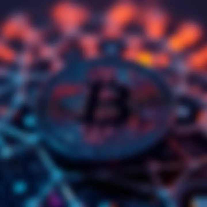 Graphical representation of blockchain technology