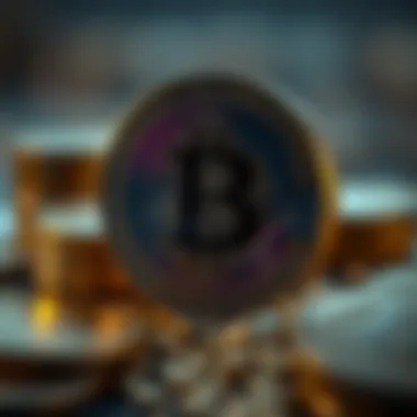 Conceptual image of the risks associated with cryptocurrency investment