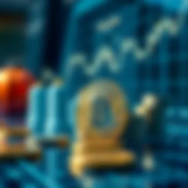 Illustration showing investment management with crypto assets