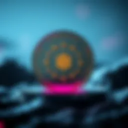 Visual representation of Celestia coin concept