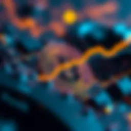 An abstract representation of cryptocurrency trends