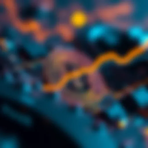 An abstract representation of cryptocurrency trends