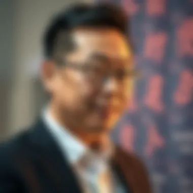 Changpeng Zhao showcasing innovation in blockchain technology