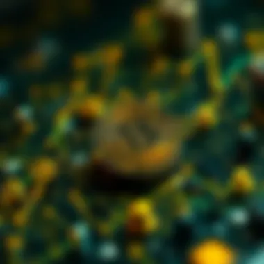 Blockchain technology illustration