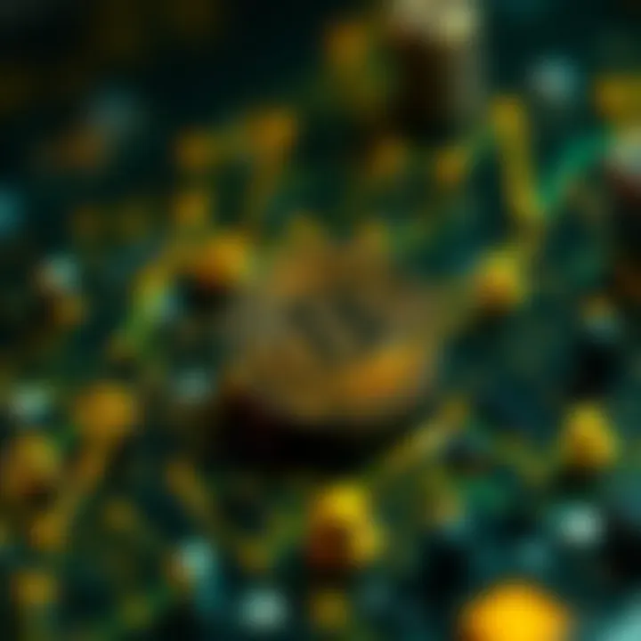 Blockchain technology illustration