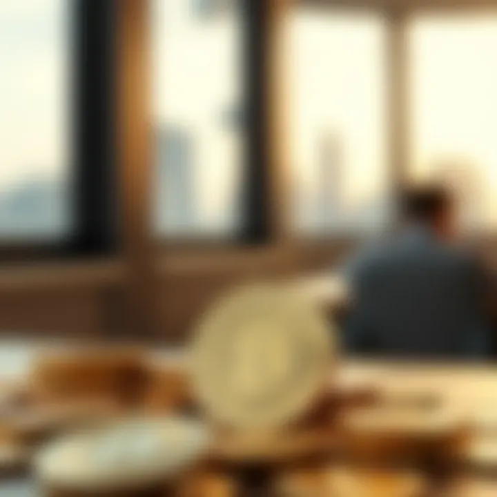 Investment strategy visual for digital currencies