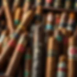 An assortment of cigars showcasing various types and styles