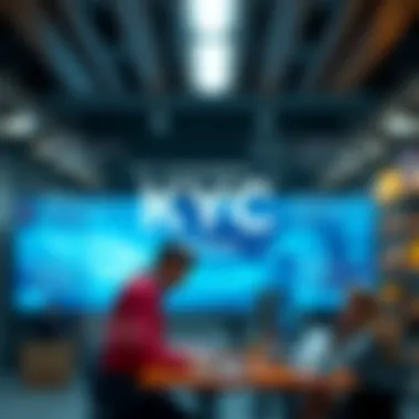 Diagram showing components of KYC process