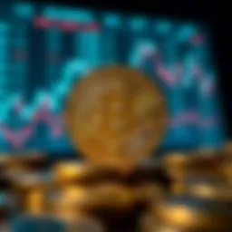 A digital representation of cryptocurrency exchange rates