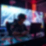 Visual representation of blockchain technology in gaming