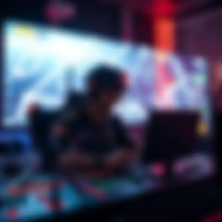 Visual representation of blockchain technology in gaming