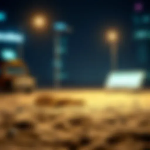 Conceptual illustration of cryptocurrency sandbox environment