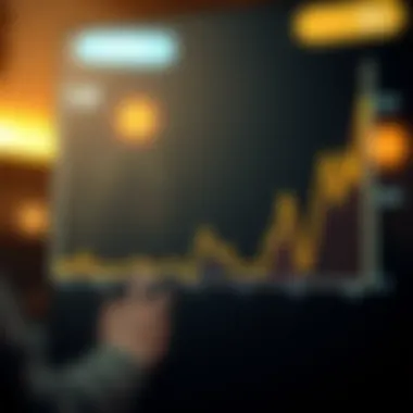 Graph depicting dollar exchange rate fluctuations over time