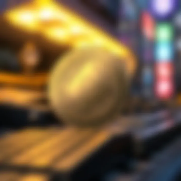 Unique Blockchain Features of Elf Coin An abstract illustration showcasing the unique blockchain functionalities of Elf Coin.