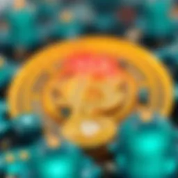 Conceptual illustration of blockchain technology