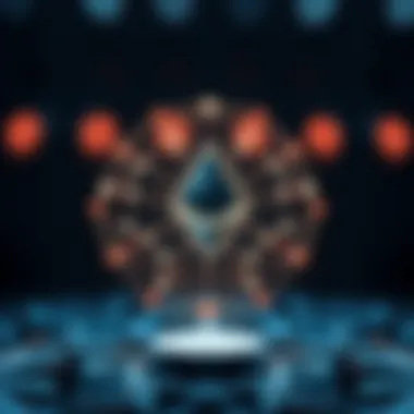 Ethereum blockchain network diagram