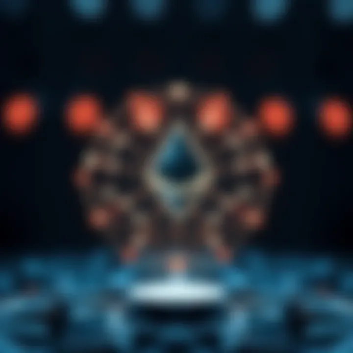 Ethereum blockchain network diagram