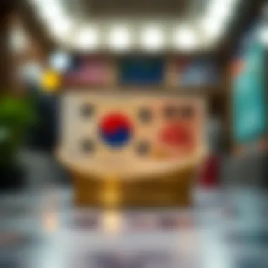 Infographic on factors affecting the exchange rate variability of the Korean currency