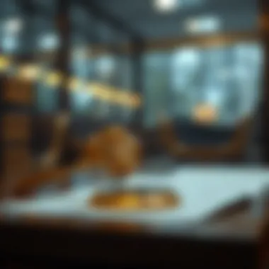 Legal proceedings illustration