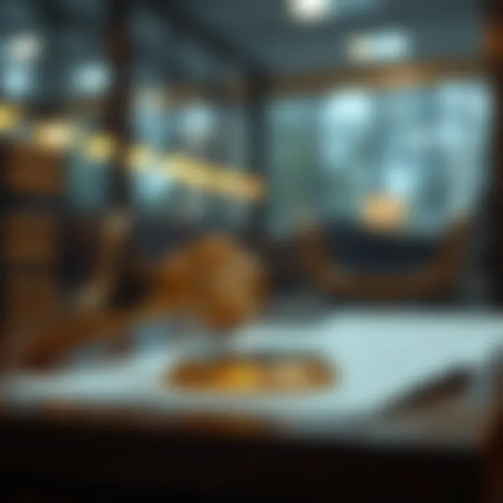 Legal proceedings illustration