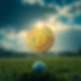 Visual representation of Golf and Cryptocurrency fusion