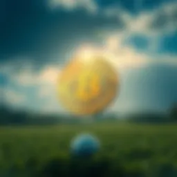 Visual representation of Golf and Cryptocurrency fusion