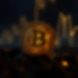 Illuminated Bitcoin symbol representing hidden value