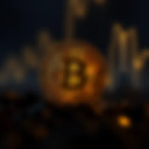 Illuminated Bitcoin symbol representing hidden value