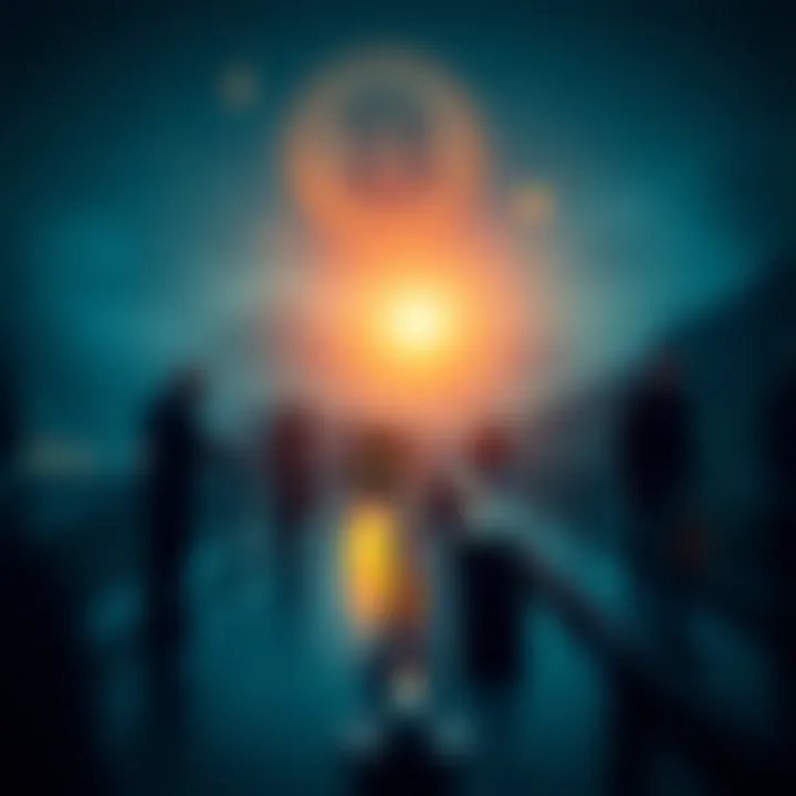 A visual metaphor for risk and reward in cryptocurrency investment.