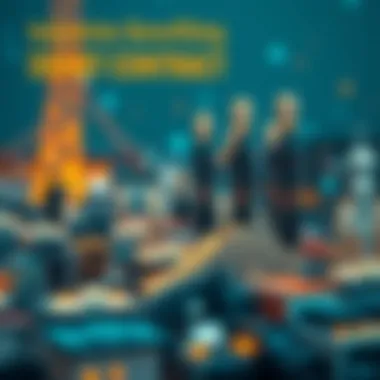 Infographic showcasing industries benefiting from smart contracts