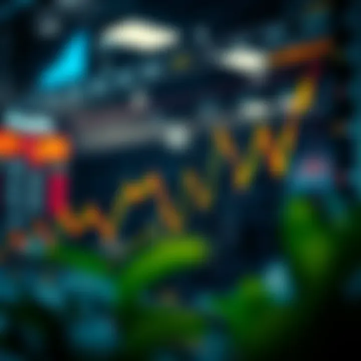 Chart depicting market reactions to Klaytn's value changes