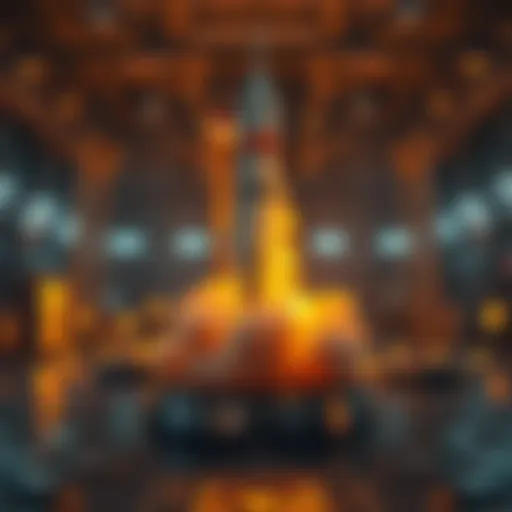 Conceptual representation of launch burners in blockchain technology