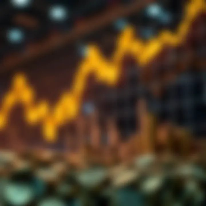 Visual representation of market volatility