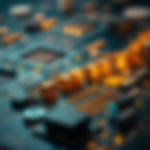 Illustration depicting the evolution of semiconductor technology over time