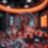 An abstract representation of digital art in the form of NFTs