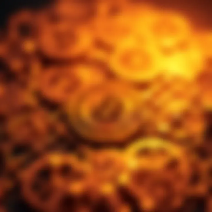 A conceptual illustration of blockchain technology supporting NFTs