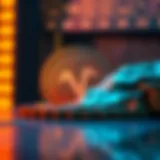 Conceptual illustration of NT currency technology