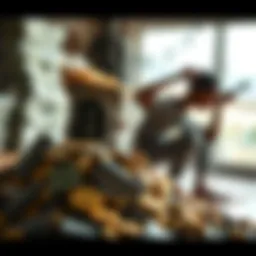 Conceptual representation of wealth and poverty