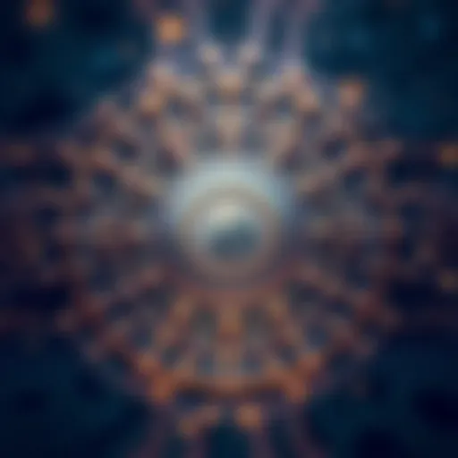 An intricate diagram illustrating the architecture of RPR Coin